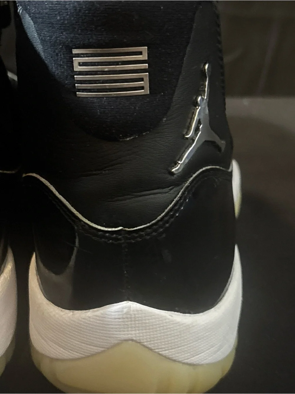 Jordan Men’s High-Top Sneakers - Black with Gum Sole